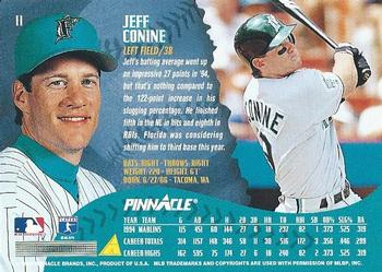 1995 Pinnacle #11 Jeff Conine Back