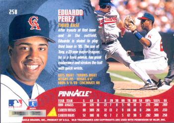 1995 Pinnacle #258 Eduardo Perez Back