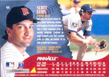 1995 Pinnacle #44 Scott Leius Back