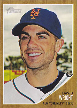 2011 Topps Heritage #478 David Wright Front