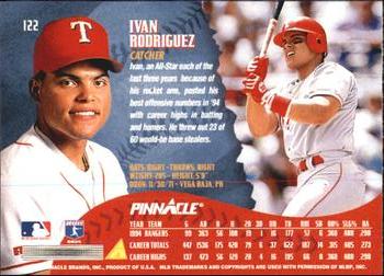 1995 Pinnacle - Artist's Proofs #122 Ivan Rodriguez Back