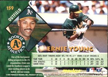 1995 Pinnacle - Artist's Proofs #159 Ernie Young Back