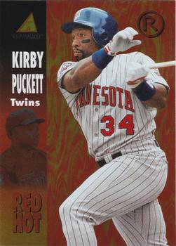 1995 Pinnacle - Red Hot #RH9 Kirby Puckett Front