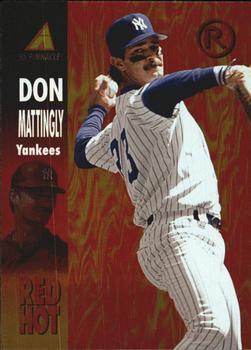 1995 Pinnacle - Red Hot #RH10 Don Mattingly Front