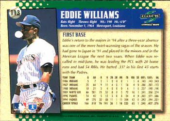 1995 Score #113 Eddie Williams Back