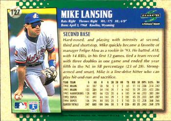 1995 Score #127 Mike Lansing Back