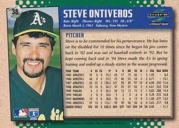 1995 Score #38 Steve Ontiveros Back