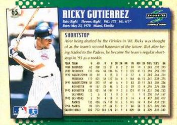 1995 Score #65 Ricky Gutierrez Back