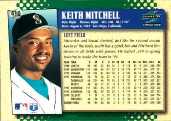 1995 Score #410 Keith Mitchell Back