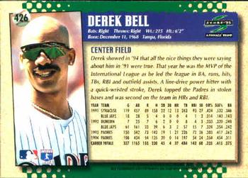 1995 Score #426 Derek Bell Back