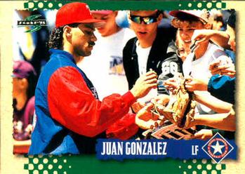 1995 Score #439 Juan Gonzalez Front