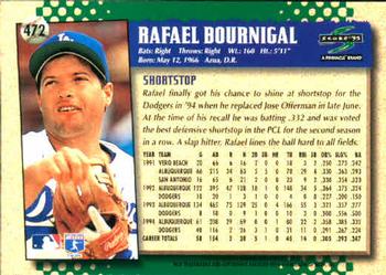 1995 Score #472 Rafael Bournigal Back
