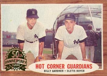 2011 Topps Heritage - 50th Anniversary Buybacks #163 Hot Corner Guardians Front