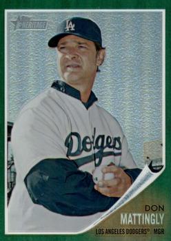 2011 Topps Heritage - Chrome Green Refractors #C43 Don Mattingly Front