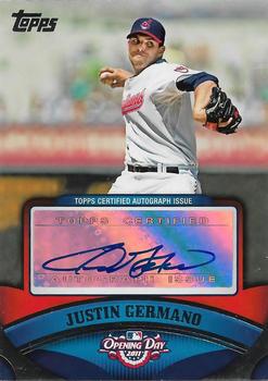 2011 Topps Opening Day - Autographs #ODA-JG Justin Germano Front