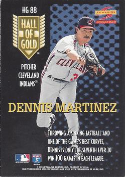 1995 Score - Hall of Gold #HG88 Dennis Martinez Back