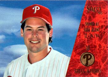 1995 Select #220 Gregg Jefferies Front