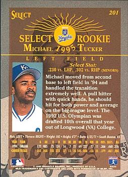 1995 Select #201 Michael Tucker Back