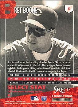 1995 Select #8 Bret Boone Back