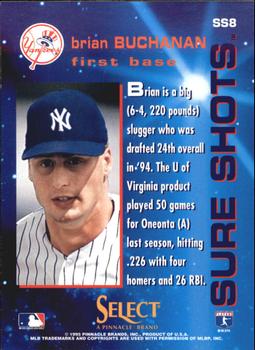 1995 Select - Sure Shots #SS8 Brian Buchanan Back