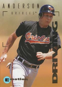 1995 SkyBox E-Motion #1 Brady Anderson Front