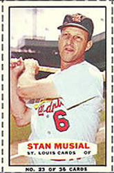 1963 Bazooka #23 Stan Musial Front