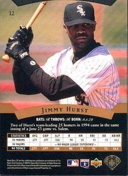 1995 SP #12 Jimmy Hurst Back