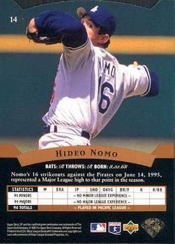 1995 SP #14 Hideo Nomo Back