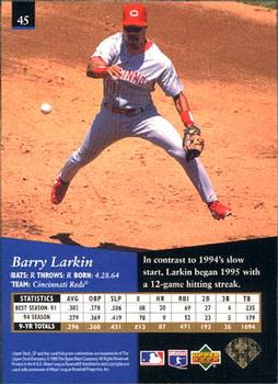 1995 SP #45 Barry Larkin Back