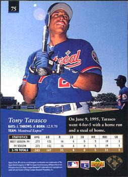 1995 SP #75 Tony Tarasco Back