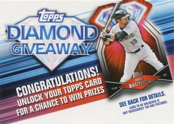 2011 Topps - Diamond Giveaway #TDG-29 Jose Bautista Front
