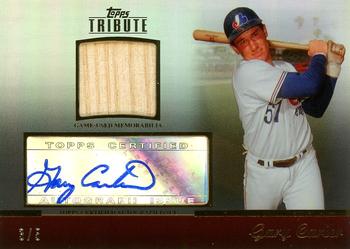 2011 Topps Tribute - Autograph Relics Black #TAR-GC1 Gary Carter Front