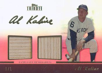 2011 Topps Tribute - Dual Relics Red #TDR-AK Al Kaline Front