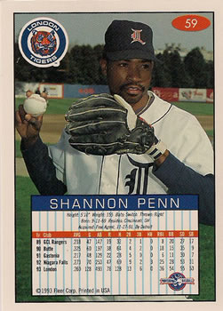 1993-94 Fleer Excel #59 Shannon Penn Back