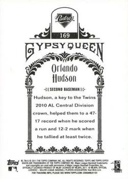 2011 Topps Gypsy Queen #169 Orlando Hudson Back