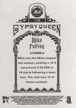 2011 Topps Gypsy Queen #118 Mike Pelfrey Back