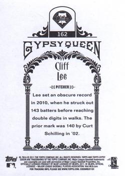 2011 Topps Gypsy Queen #162 Cliff Lee Back