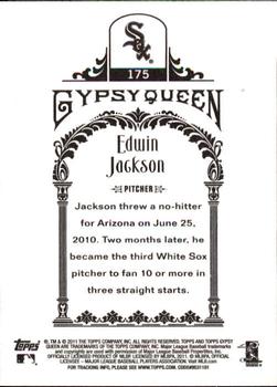 2011 Topps Gypsy Queen #175 Edwin Jackson Back