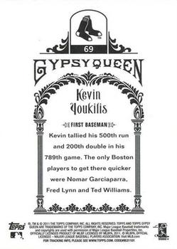 2011 Topps Gypsy Queen #69 Kevin Youkilis Back