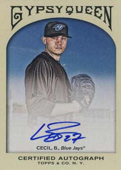 2011 Topps Gypsy Queen - Autographs #GQA-BC Brett Cecil Front