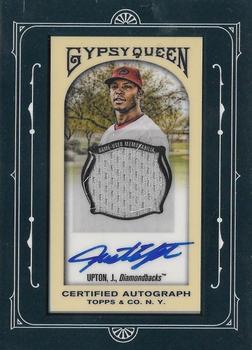 2011 Topps Gypsy Queen - Framed Mini Relic Autographs #GQFAR-JU Justin Upton Front