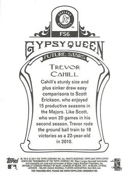 2011 Topps Gypsy Queen - Future Stars #FS6 Trevor Cahill Back