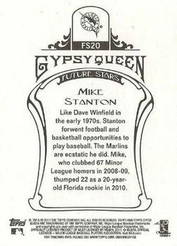 2011 Topps Gypsy Queen - Future Stars #FS20 Mike Stanton Back