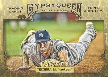 2011 Topps Gypsy Queen - Sticky Fingers #SF6 Mark Teixeira Front