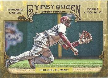 2011 Topps Gypsy Queen - Sticky Fingers #SF9 Brandon Phillips Front