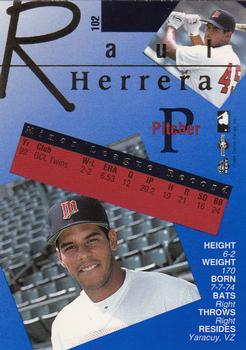 1993 Classic Best Gold #102 Raul Herrera Back