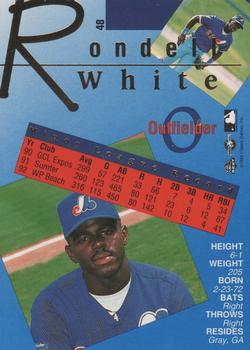 1993 Classic Best Gold #48 Rondell White Back