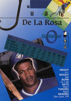 1993 Classic Best Gold #92 Juan De La Rosa Back