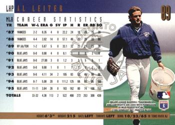 1996 Donruss - Press Proofs #89 Al Leiter Back