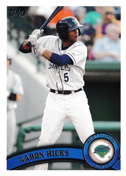 2011 Topps Pro Debut #4 Aaron Hicks Front